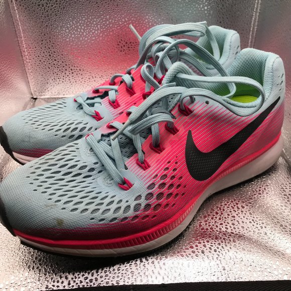 Nike Air Zoom Pegasus 34 Mica Blue Racer Pink (Women's) 880560-40… - Picture 6 of 8